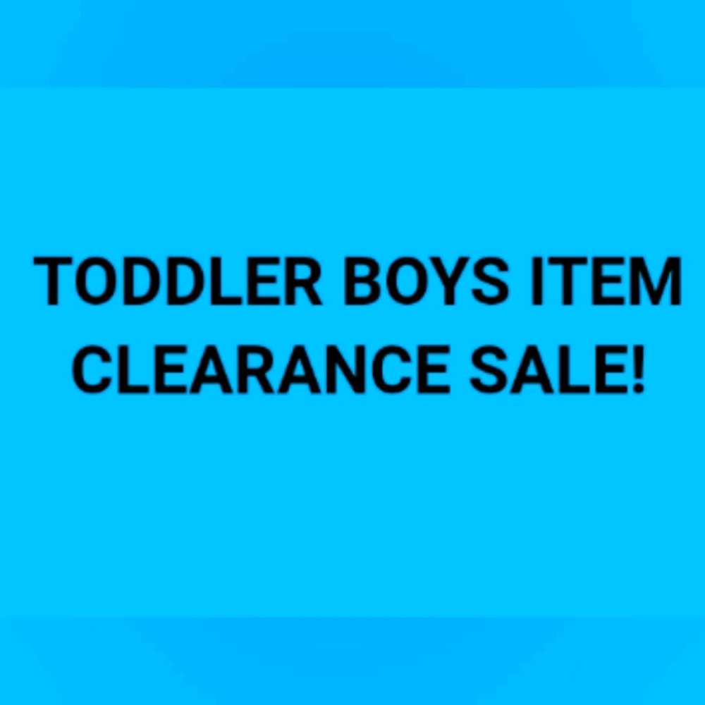 Toddler boys items-COMING SOON!